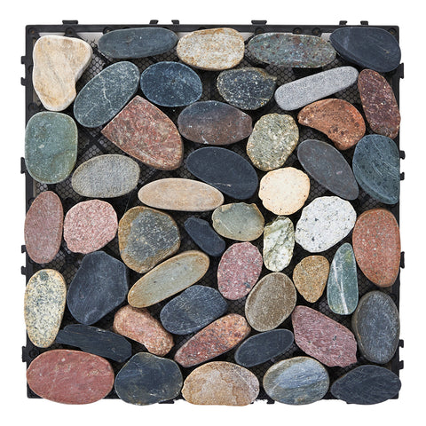 6 Pcs Interlocking Stone Deck Tiles, LG1492