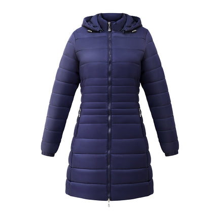 Nylon Quilted Coat with Detachable Hood, CC061225 (Ver.2)