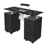 Professional Mobile Manicure Table on Wheels with Dust Collector, DM0874DM0875(Ver.2)