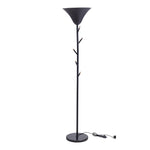 Modern Black E14 1-Light Floor Lamp with Coat Rack, FI1135(Ver.2)