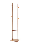 Wooden Slim Clothing Rack with Hooks, HO0008