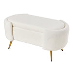 Teddy Fleece Upholstered Storage Bench, ZH1780