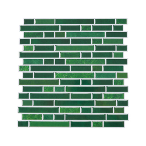 10Pcs Self-Adhesive Wall Tile Stickers with Marble Effect, HF070428