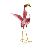 Metal Flamingo Garden Statue Decoration Ornament, ZX0091
