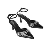 Elegant Pointed-Toe Heels with Adjustable Ankle Strap, CS300137