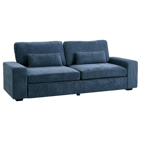 2-Seater Chenille Upholstered Sofa with Pillows, FL050234FL050235
