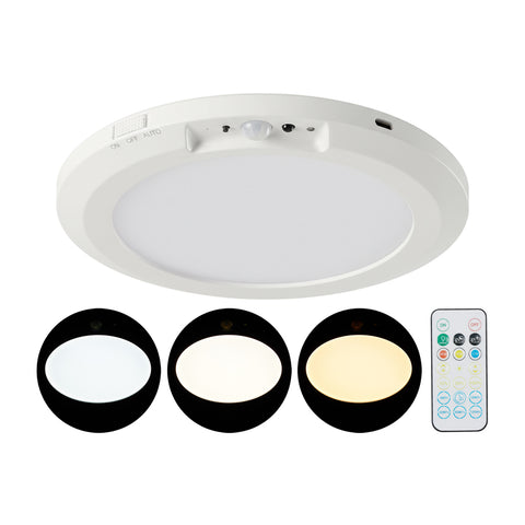 Rechargeable LED PIR Motion Sensor Ceiling Light with Remote Control, LI530118