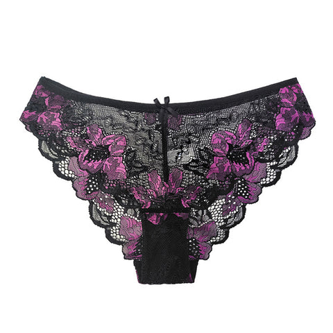 L-size 3 Pack Sexy Lace Briefs, WO0546