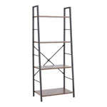 H&O Direct 4 Shelf Leaning Ladder Book Shelf, XY0234
