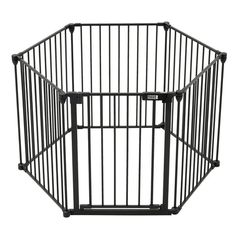 Livingandhome Foldable 6 Panel Metal Pet Playpen, FI0756
