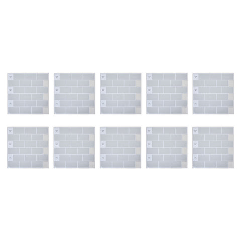 10 PCS Peel and Stick Wall Tile Stickers, SW1110