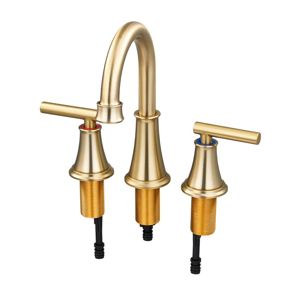 Double Handle Bathroom Sink Faucet with Drainer, MD170029 (Ver.2 ...