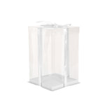 Clear Plastic Cake Gift Box with Ribbon, SC0989