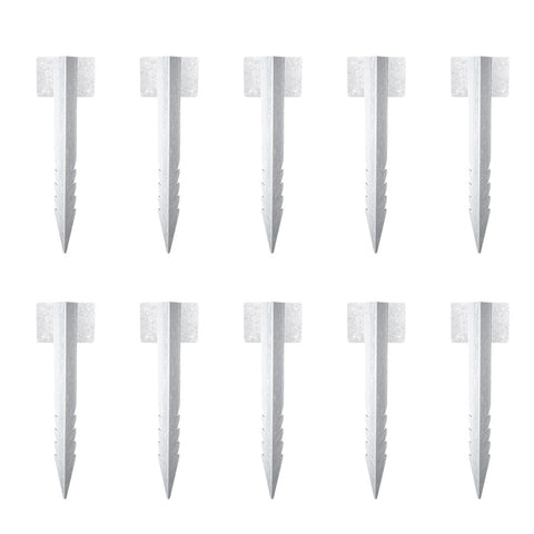 10Pcs Metal Sleeper Stakes Fence Post Repair Kit, GP200006