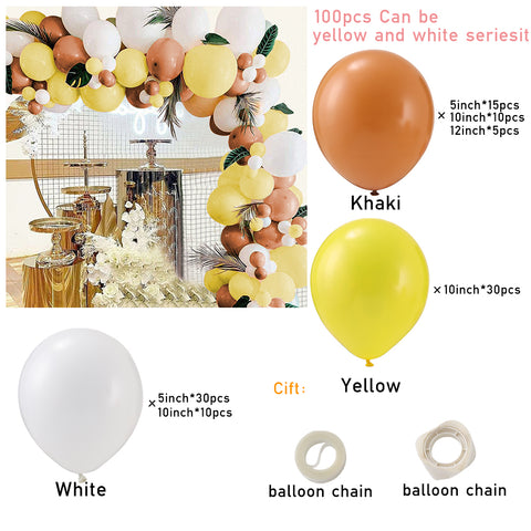 100pcs Balloon Set for Party Festival Backdrop Decoration, SC0661