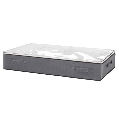 Livingandhome Fabric Clothes Quilt Storage Box with Handles, SW0661