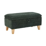 Chenille Upholstered Storage Ottoman, FL050089