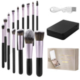 14-Piece Portable Makeup Brush Set with LED Mirror Case, BM590053