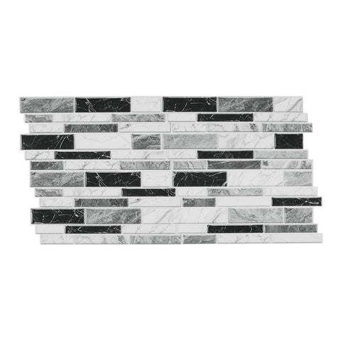 20Pcs Self-Adhesive Wall Tile Stickers with Marble Effect, HF070452