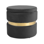 Upholstered Storage Ottoman Foot Rest, ZH1814