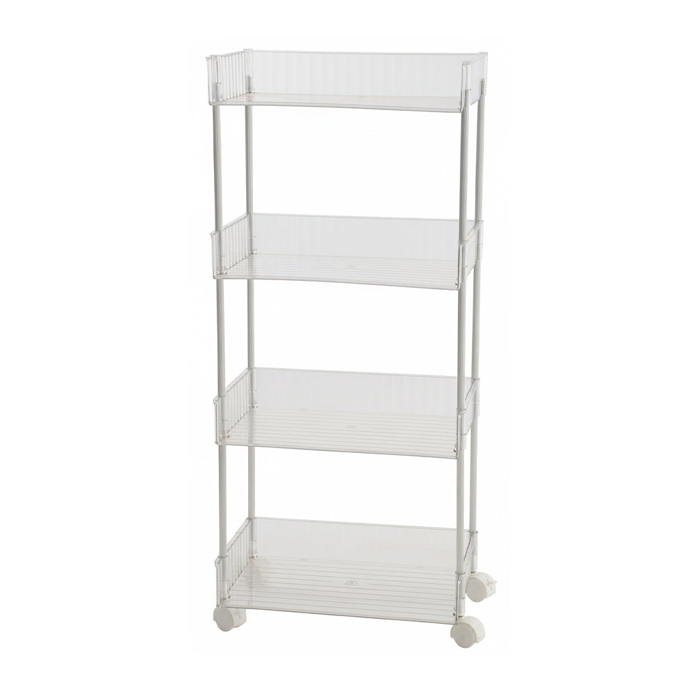 4-Tier Transparent Rolling Storage Cart, HM070232 – EVER STRONG