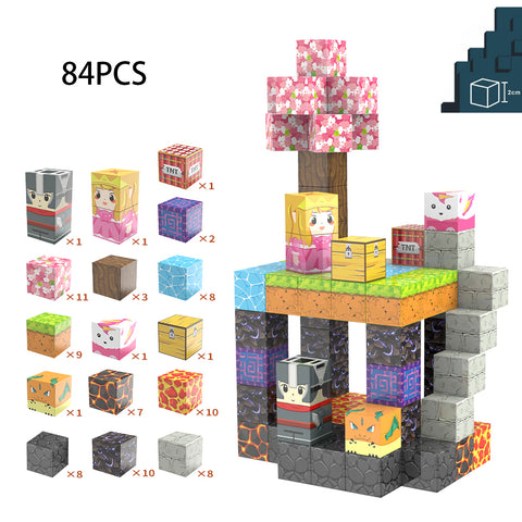 Children Magnetic Building Blocks Toy Set, TE380015