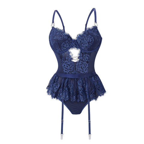 Sexy Bodysuit Lingerie Set with Garter Belt, CC060681 (Ver.2)