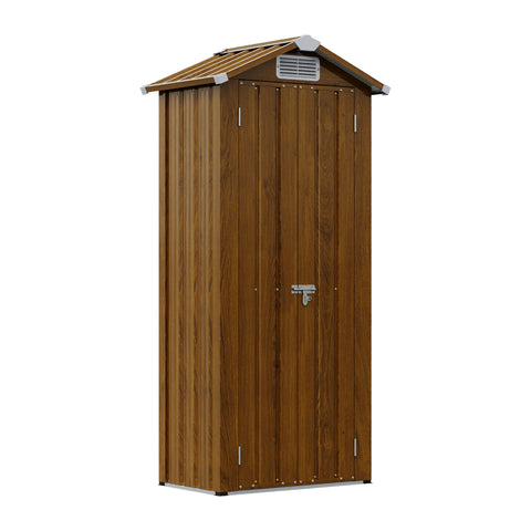 2.7X1.9FT Storage Cabinet Metal Garden Shed with Lockable Door, GS040005 (VER.2)