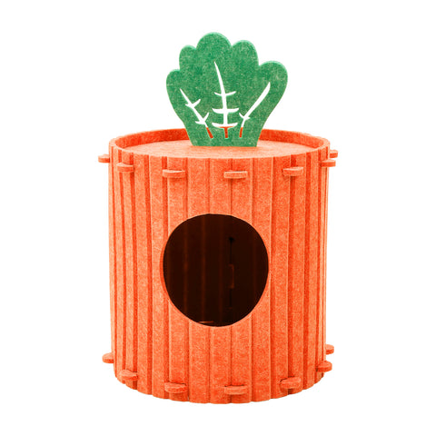 Carrot-Shaped Felt Cat Cave Bed House, PK080069 (Ver.2)