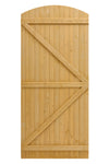 Livingandhome Semi Braced Arch Top Strong Wooden Garden Gate, LG1215