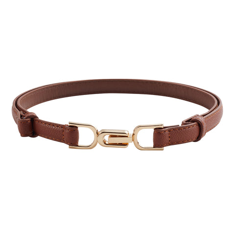 Adjustable Skinny PU Leather Belt, DQ0058