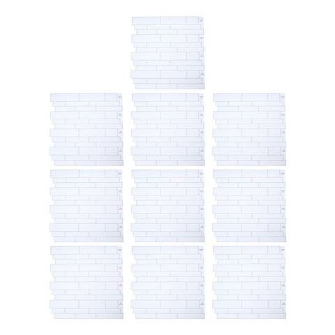 10Pcs Self-Adhesive Wall Tile Stickers, SW1099