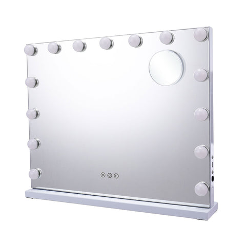 15 LED Hollywood Vanity Mirror with 10X Magnification, HF1088