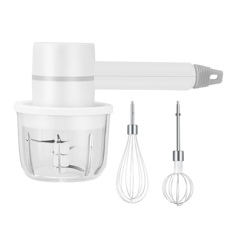 3-Speed 20W Electric Hand Mixer Set with 250ml Mini Chopper, WM0380