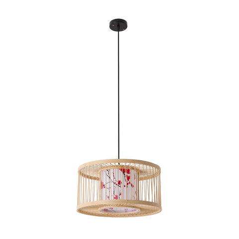 Bamboo-Woven Pendant Light, LI210082