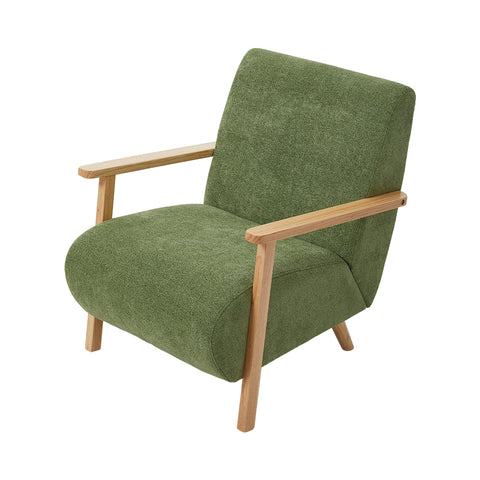 Green Chenille Upholstered Armchair, ZH1825
