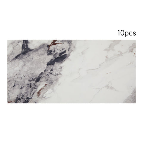 10Pcs Peel and Stick Marble Wall Stickers, SW0994 (Ver.2)