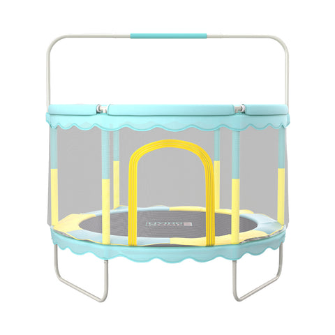 Enclosed Trampoline with Balance Bar for Kids, DM0782
