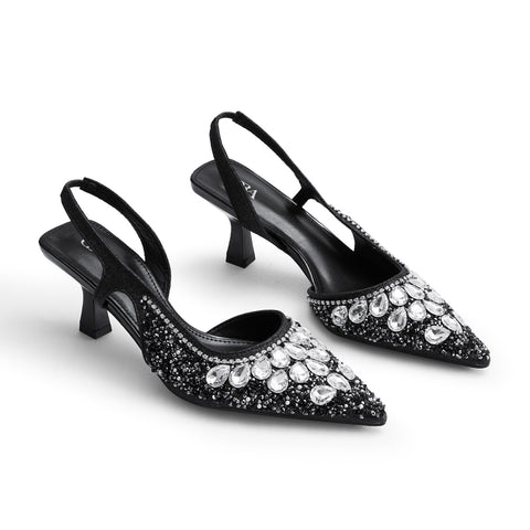 Pointed Closed Toe Slingback Heels, JW0196 (Ver.2)