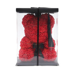 Bow-knot Rose Teddy Bear Doll with Gift Box and Lights, SC0587