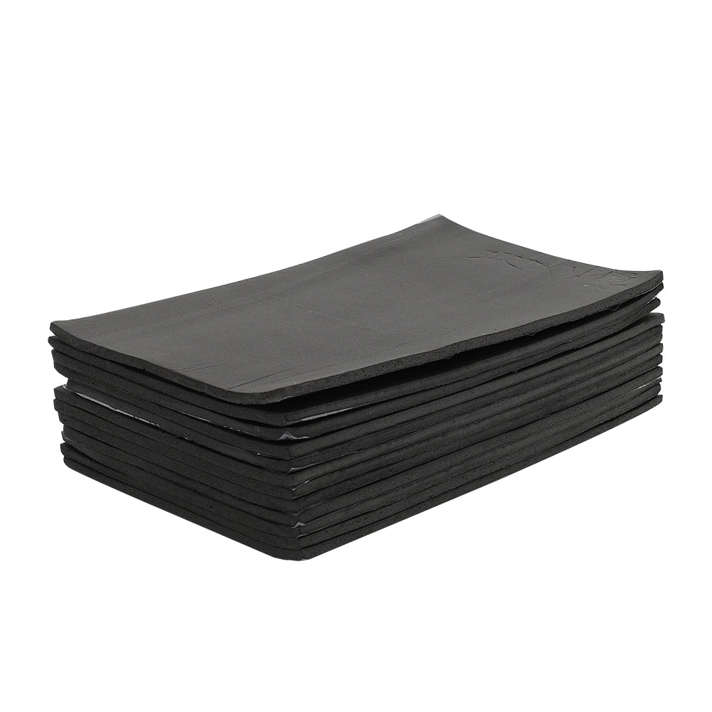 Self Adhesive 12 Sheets of Heat Sound Insulation Rubber Mats, SC0731 ...