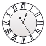 24Inch Modern Non-Ticking Mirrored Wall Clock, HF070123 (Ver.2)