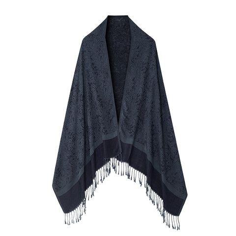 Elegant Jacquard Faux Cashmere Scarf Shawl, CA060011