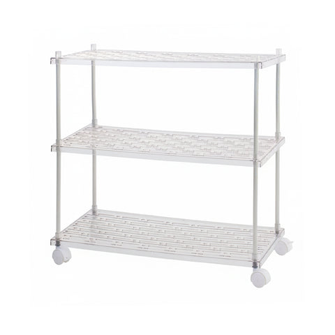3-Tier Transparent Rolling Storage Cart, HM070240
