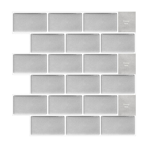 10Pcs Peel and Stick 1.2mm Backsplash Tiles, SW0890