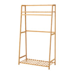 Wooden Clothes Rack with Shelves, HO0013