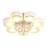 7-Light Acrylic Lampshade Luxurious Ceiling Light with Remote Control, LG0418