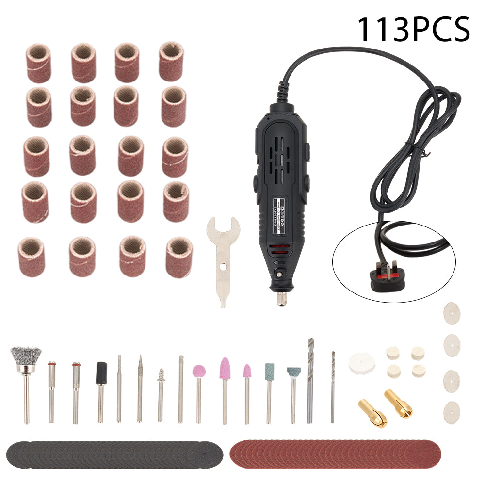 113Pcs 200W Handheld Rotary Tool Set, GT140039 (Ver.2) – EVER STRONG