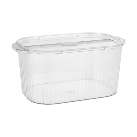 Livingandhome Clear Plastic Container Storage Box, SW0524