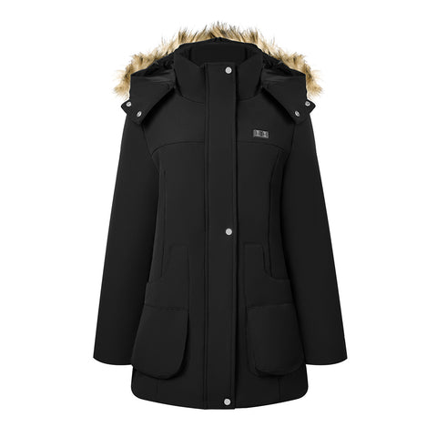Mid-Length Hooded Coat, CC060992